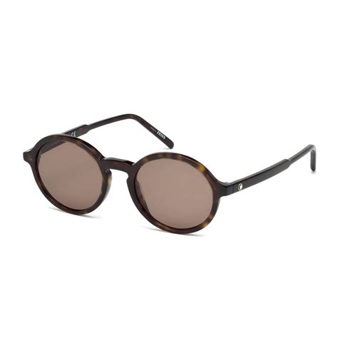 Round Sunglasses in Dark havana 